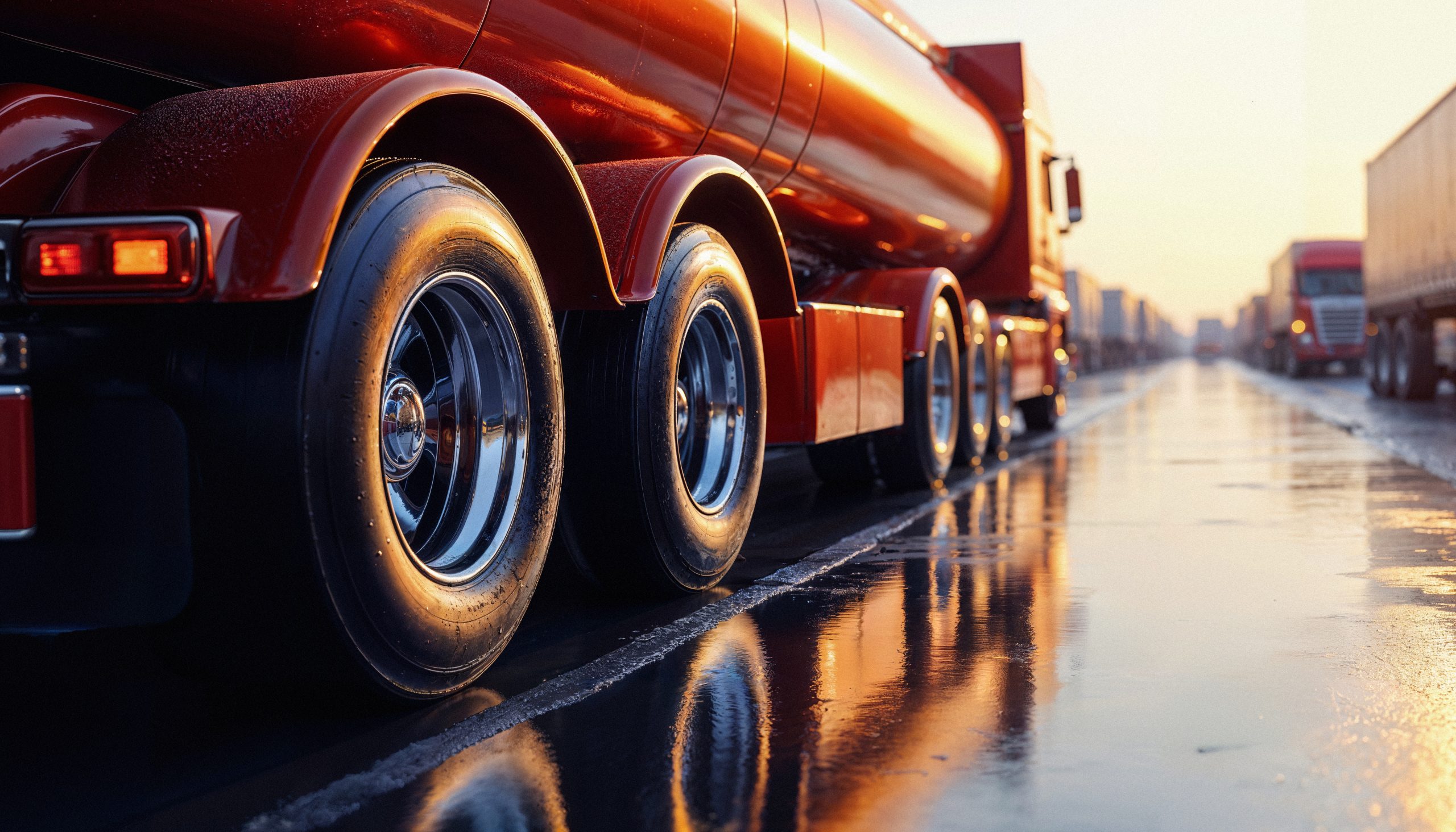 Bulk fuel supply tanker truck